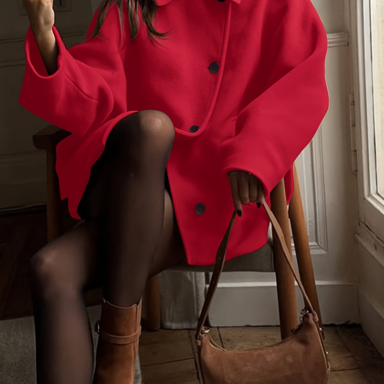 Sophisticated Asymmetrical Winter Coat