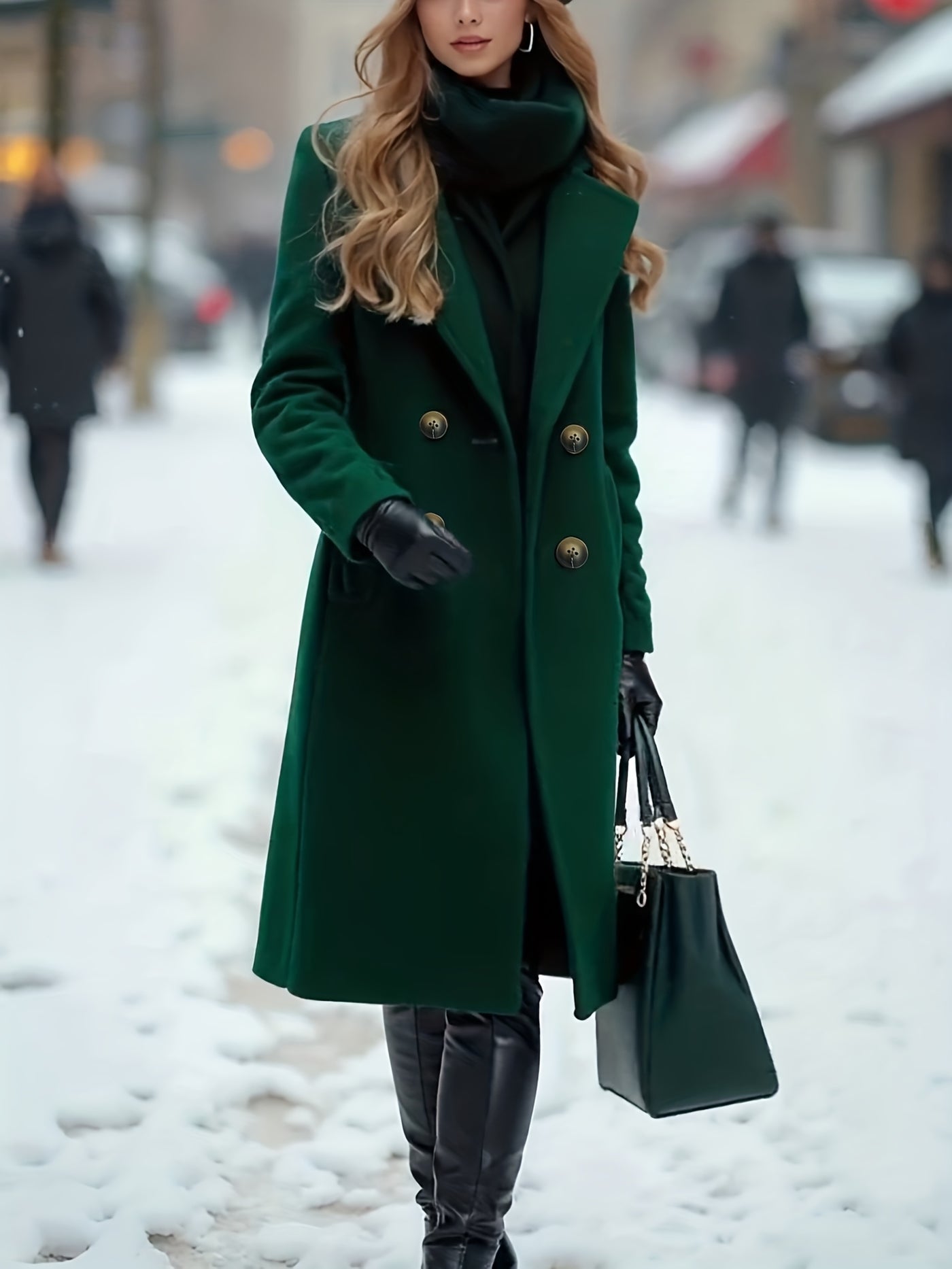 Elegant Long Winter Trench Coat for Women