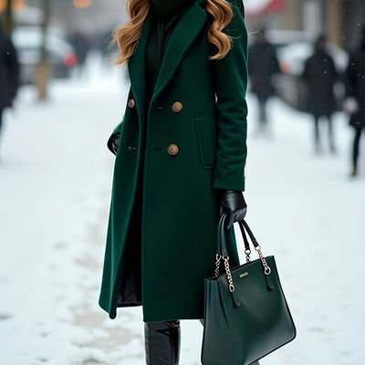 Elegant Long Winter Trench Coat for Women