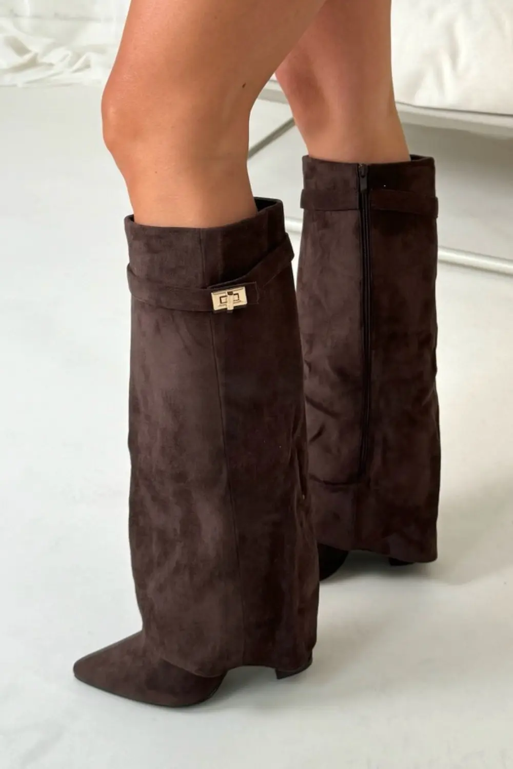 Flap Knee-High Boots MollyBoo