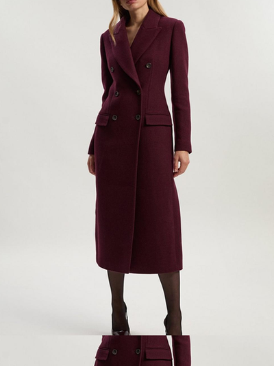 Red Double-Breasted Blazers Dresses