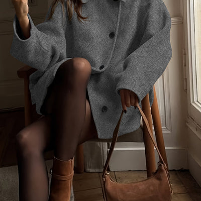 Sophisticated Asymmetrical Winter Coat