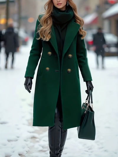 Elegant Long Winter Trench Coat for Women