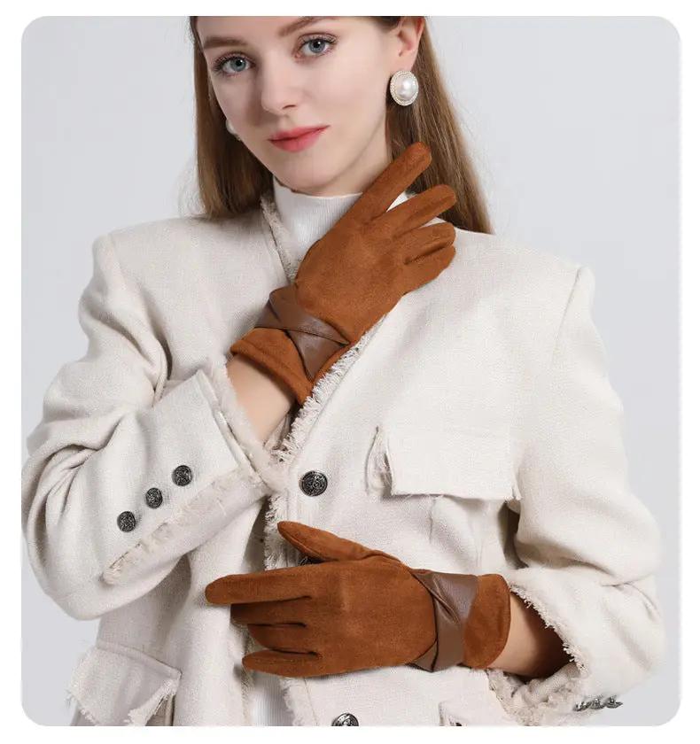 Elegant Gloves with Contrasting Textures MollyBoo