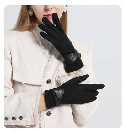 Elegant Gloves with Contrasting Textures MollyBoo