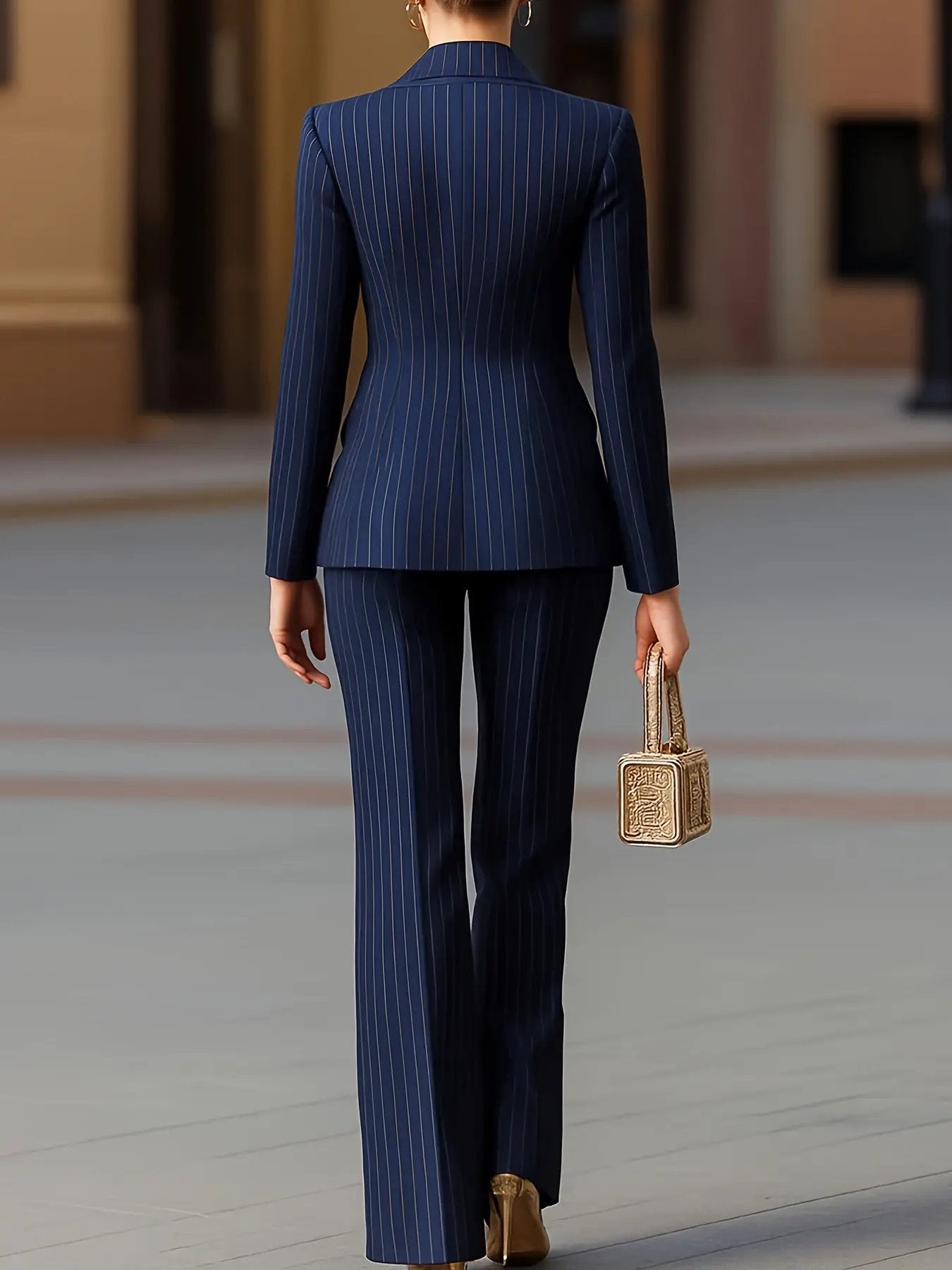 Elegant Striped Suit Set MollyBoo