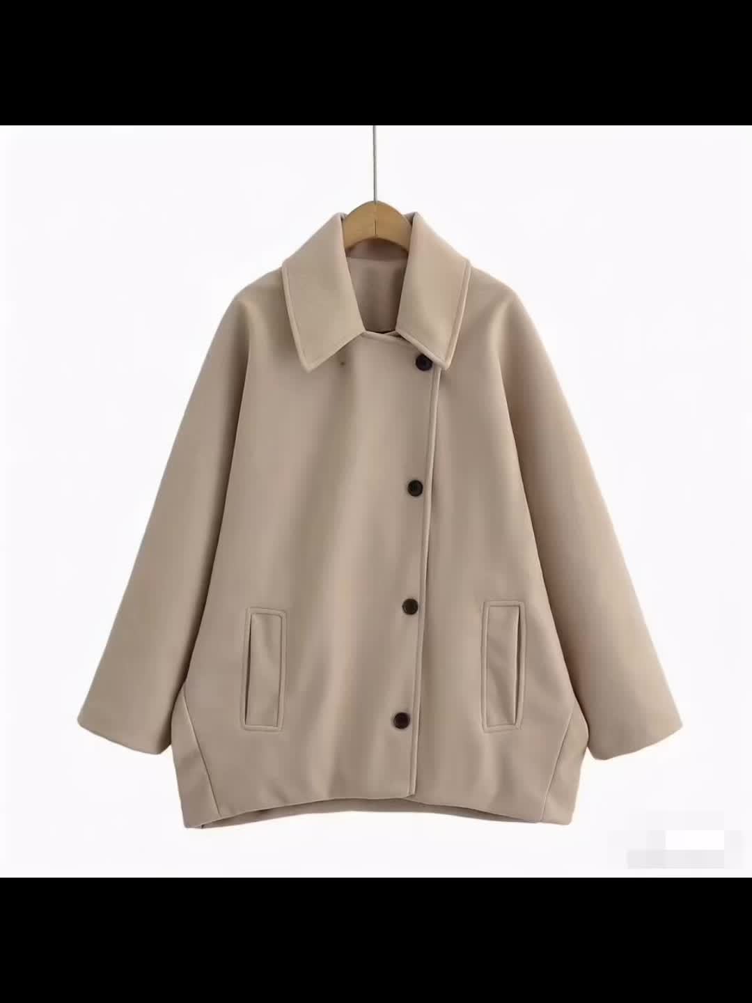 Sophisticated Asymmetrical Winter Coat