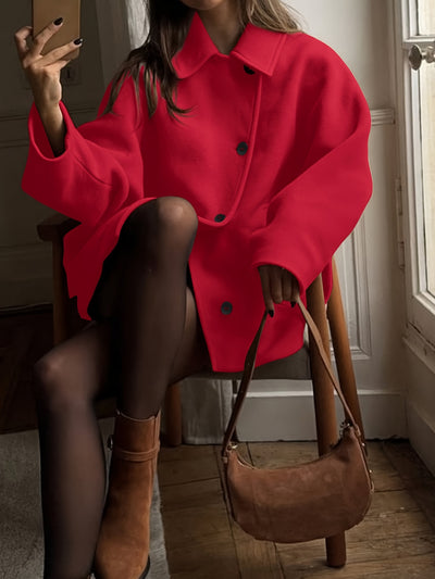 Sophisticated Asymmetrical Winter Coat