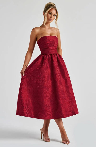 Mady Red Dress – Classic Elegance MollyBoo