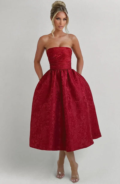 Mady Red Dress – Classic Elegance MollyBoo
