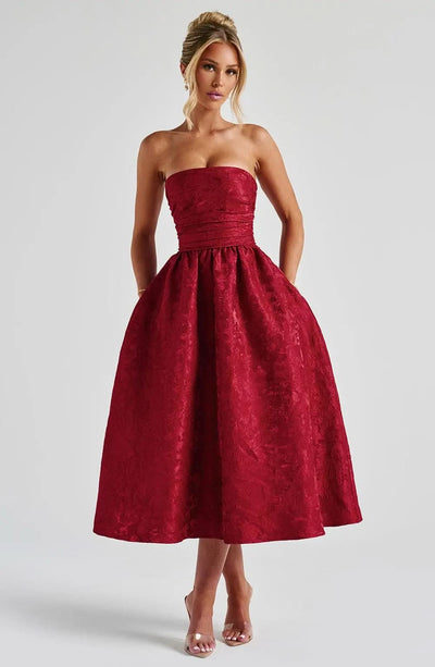 Mady Red Dress – Classic Elegance MollyBoo